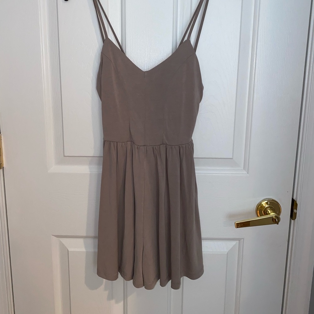 Strappy back romper
